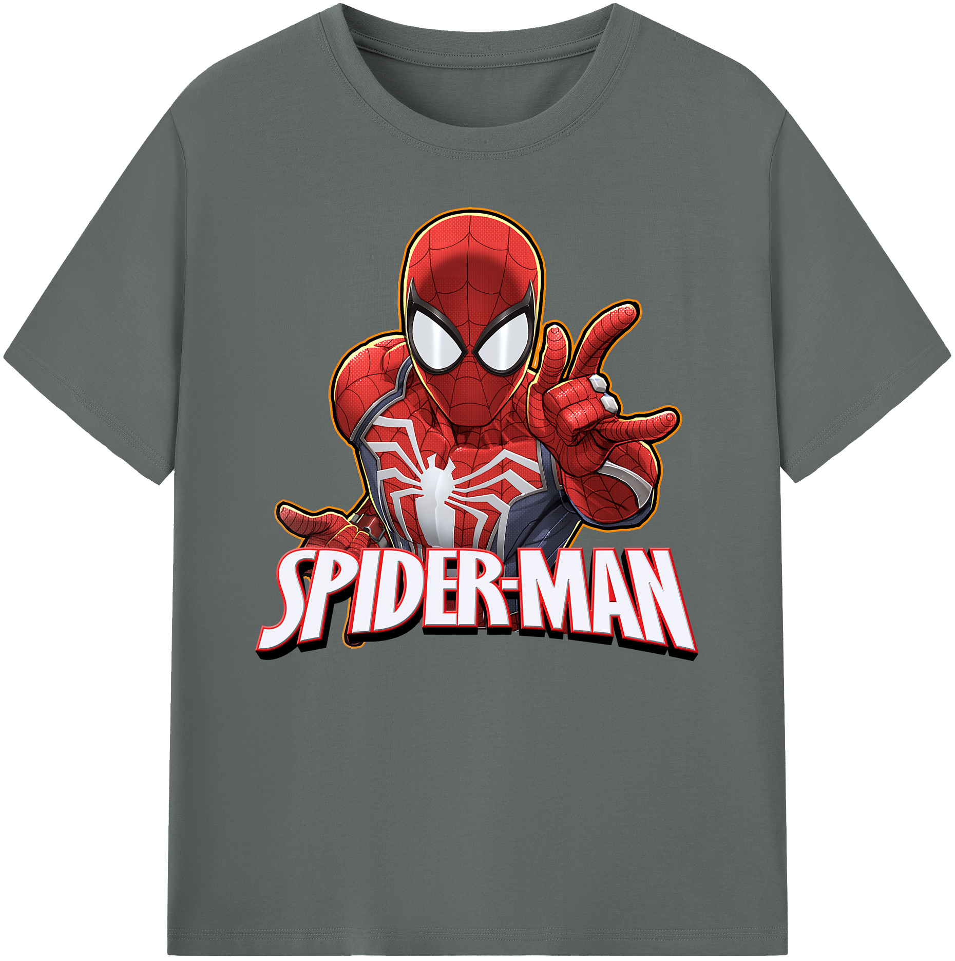 （画像用） Spider Man スパイダーマン 綿100％ メンズ半袖Tシャツ｜肌触りやわらか＆通気性